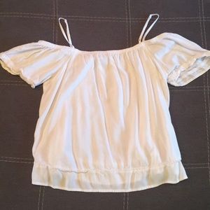 Old Navy white off the shoulder top with straps